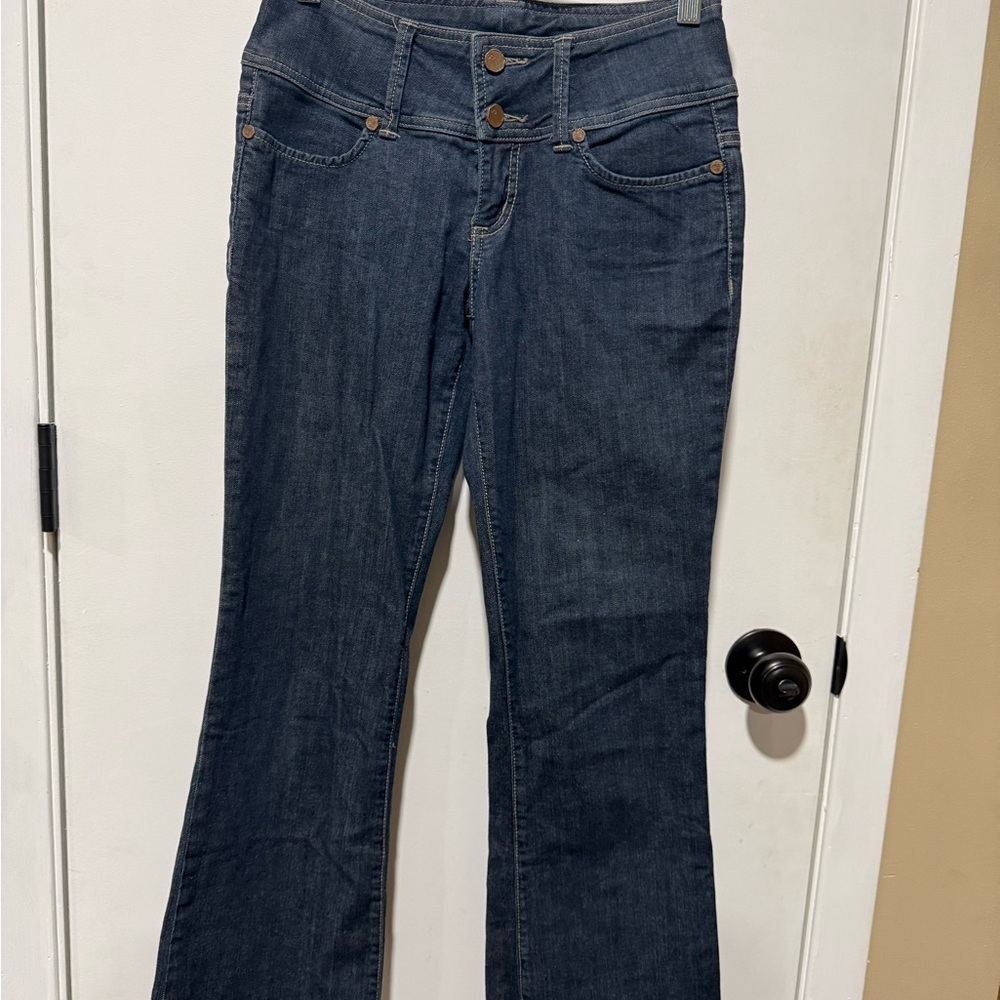 Classic Dark Blue Women's Flare Jeans
